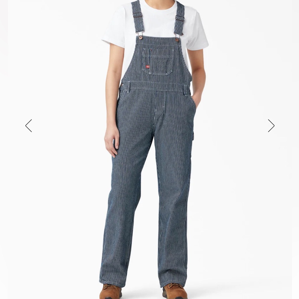 Dickies Blue Pinstripe Women’s Jeans Overalls
